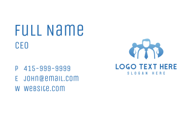 Corporate Recruitment Employee Business Card Image Preview
