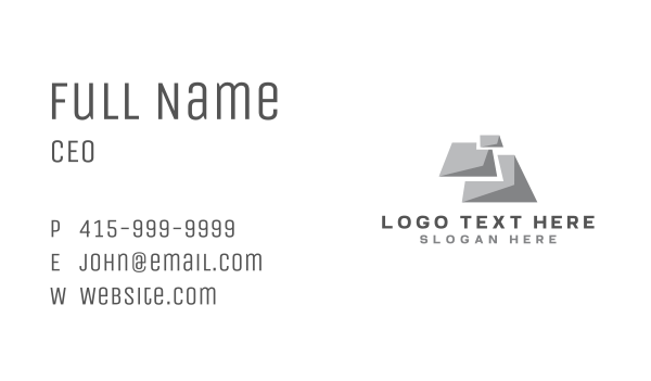 Stone Tile Flooring Business Card Design Image Preview