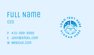 Home Broom  Housekeeper Business Card Image Preview