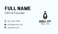 Penguin Mobile Stuffed Toy Business Card Image Preview