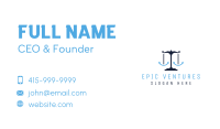Blue Anchor Justice Business Card Design