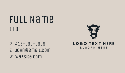 Wild Bull Animal Business Card Image Preview