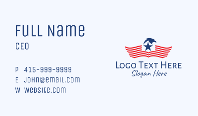 American Star Eagle  Business Card