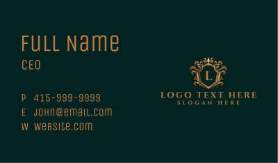 Luxury Elegant Crown Business Card Image Preview