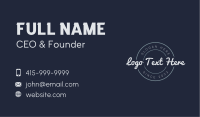 Cursive Business Badge Business Card Image Preview