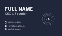 Cursive Business Badge Business Card Image Preview