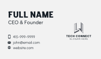 Tech Business Letter  W Business Card Image Preview