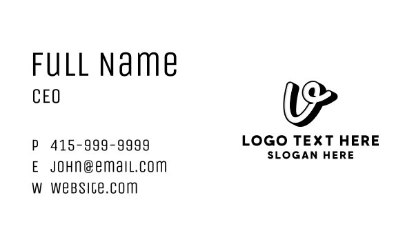 Fashion Boutique Brand Letter U Business Card Design Image Preview