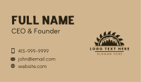 Forest Wood Sawmill Business Card Image Preview