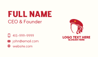 Red Hat Lady Business Card Design