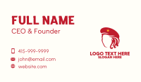 Red Hat Lady Business Card Image Preview