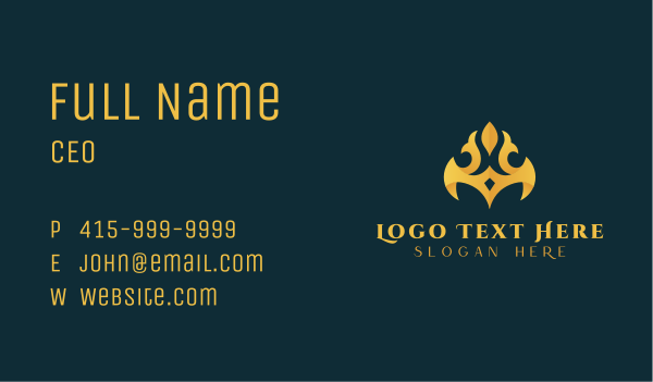 Gold Crown Jeweler Business Card Design Image Preview