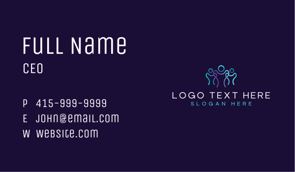 People Team Community Business Card Design Image Preview