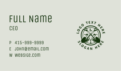 Plant Gardening Shovel Business Card Image Preview