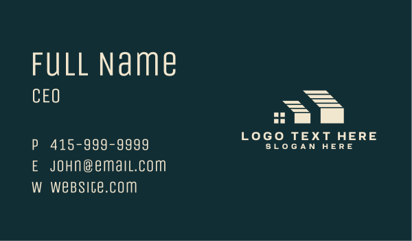 Roof Home Builder Business Card Design Image Preview