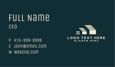 Roof Home Builder Business Card Image Preview