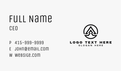 Corporate Firm Letter A Business Card Image Preview