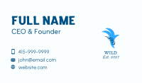 Flying Blue Bird  Business Card Image Preview