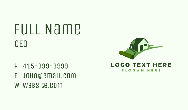 Residential Paint Roller House Business Card Design Image Preview