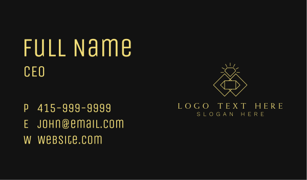 Premium Diamond Boutique Business Card Design Image Preview