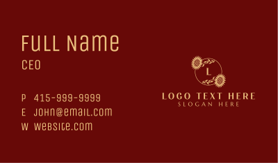 Sunflower Floral Boutique  Business Card Image Preview