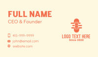 Orange Adhesive Bandage Business Card Design