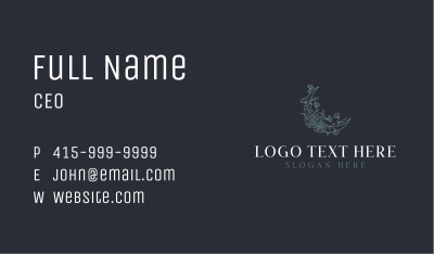Organic Floral Boutique Business Card Image Preview