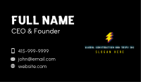 Pixel Lightning Bolt Business Card Image Preview