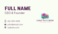 North Dakota Rose Flower Business Card Preview