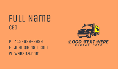 Express Transportation Truck Business Card Image Preview