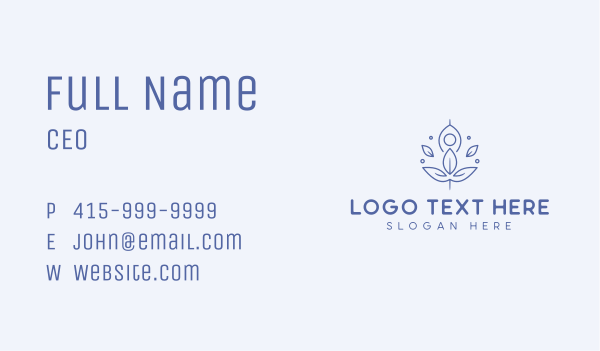 Mindfulness Yoga Healing Business Card Design Image Preview