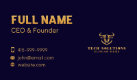 Luxury Bull Steakhouse Business Card Design