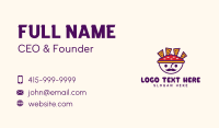 Nachos Guacamole Mustache Business Card Preview