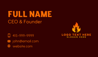 Flame Rooster Crown Business Card Preview