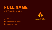 Flame Rooster Crown Business Card Image Preview