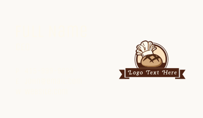 Rustic Bread Baker Toque Business Card Image Preview