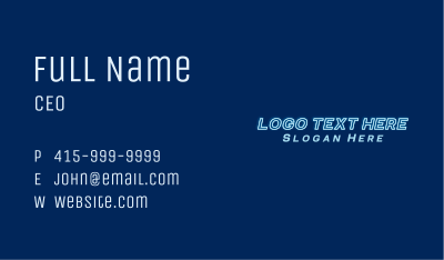 Generic Modern Signage Business Card Image Preview