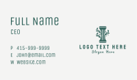 Green Vine Pillar Business Card Image Preview