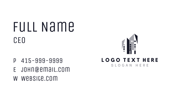 Hotel Skyscraper Tower Business Card Design Image Preview