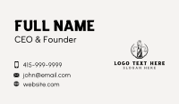 Woman Justice Law Business Card Design