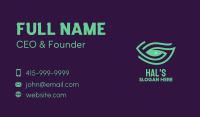 Green Natural Eye Business Card Design