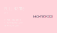 Pink Babywear Apparel Business Card Image Preview