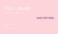 Pink Babywear Apparel Business Card Image Preview