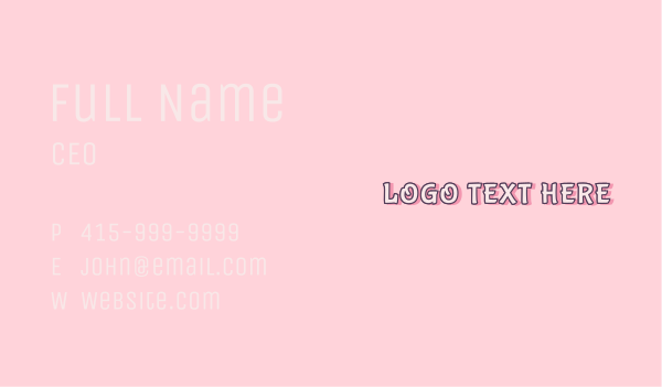 Pink Babywear Apparel Business Card Design Image Preview