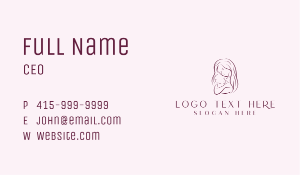Maternity Parenting Care Business Card Design Image Preview