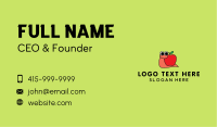 Snail Apple Mascot  Business Card Image Preview