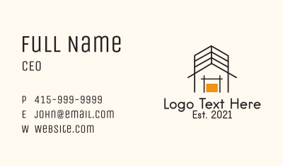 House Frame Builder  Business Card Image Preview