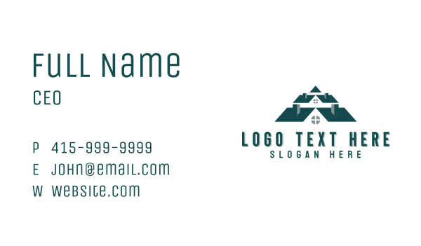 Village House Roofing Business Card Design Image Preview