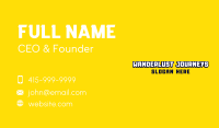 Playful Cartoon Wordmark Business Card Image Preview