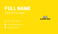 Playful Cartoon Wordmark Business Card Image Preview